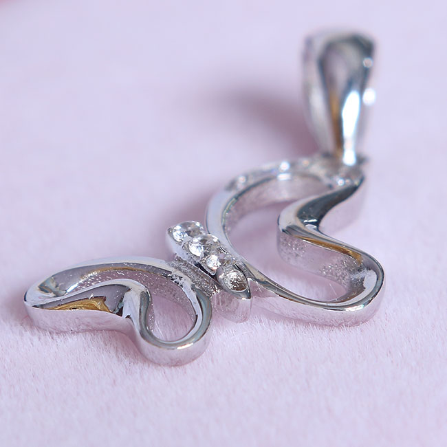 Mặt dây chuyền bạc nữ Butterflies love