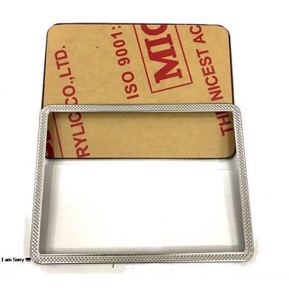 Bộ ốp khung biển số xe máy inox