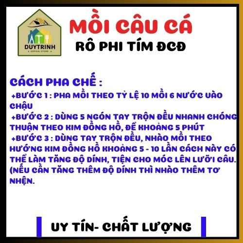 GÓI RÔ PHI TÍM ĐẠI CA ĐẠI CHUYÊN CÁ RÔ PHI-MỒI CÂU CÁ RÔ PHI TÍM