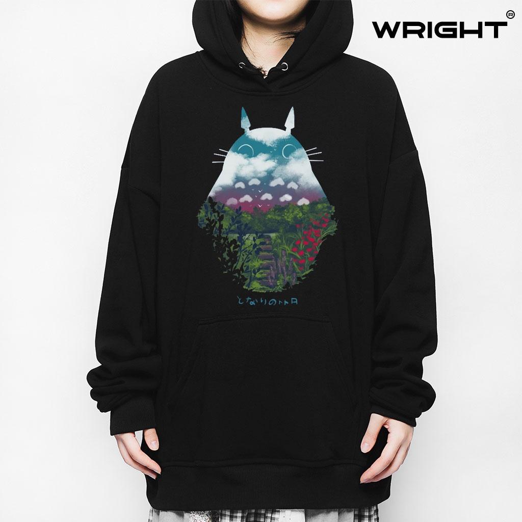 Áo hoodie anime Wright ANIME SCENERY oversize unisex