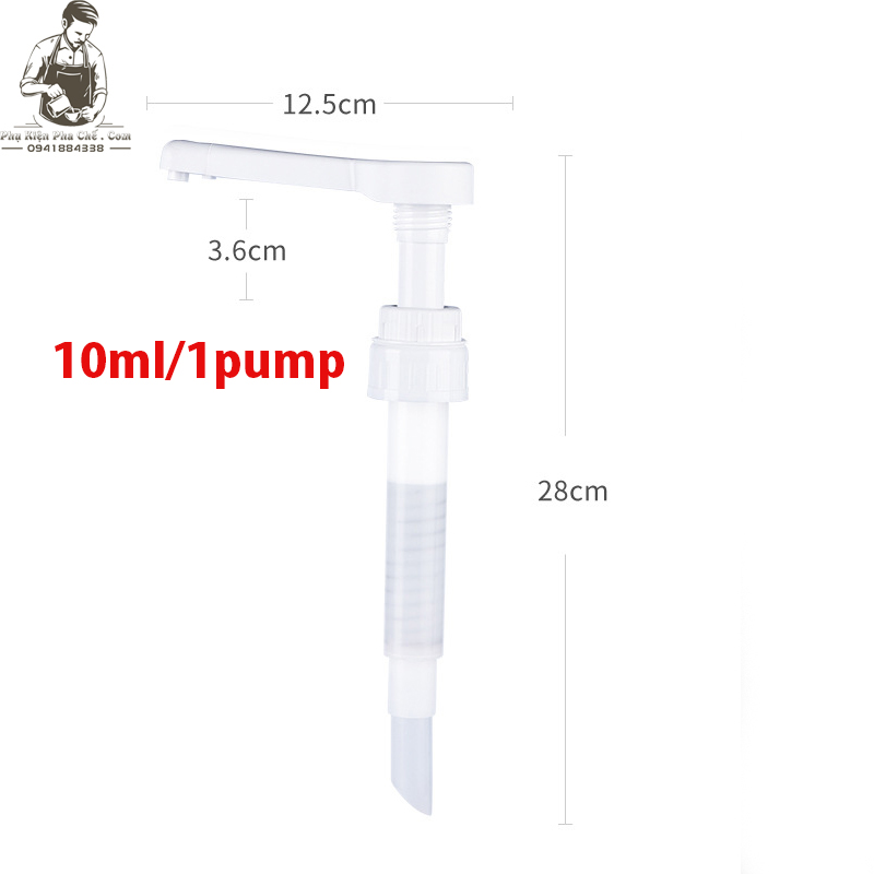 Pump 10ml Loại Ống Hút Lớn, Vòi Bơm Bình Bơm Sữa Đặc