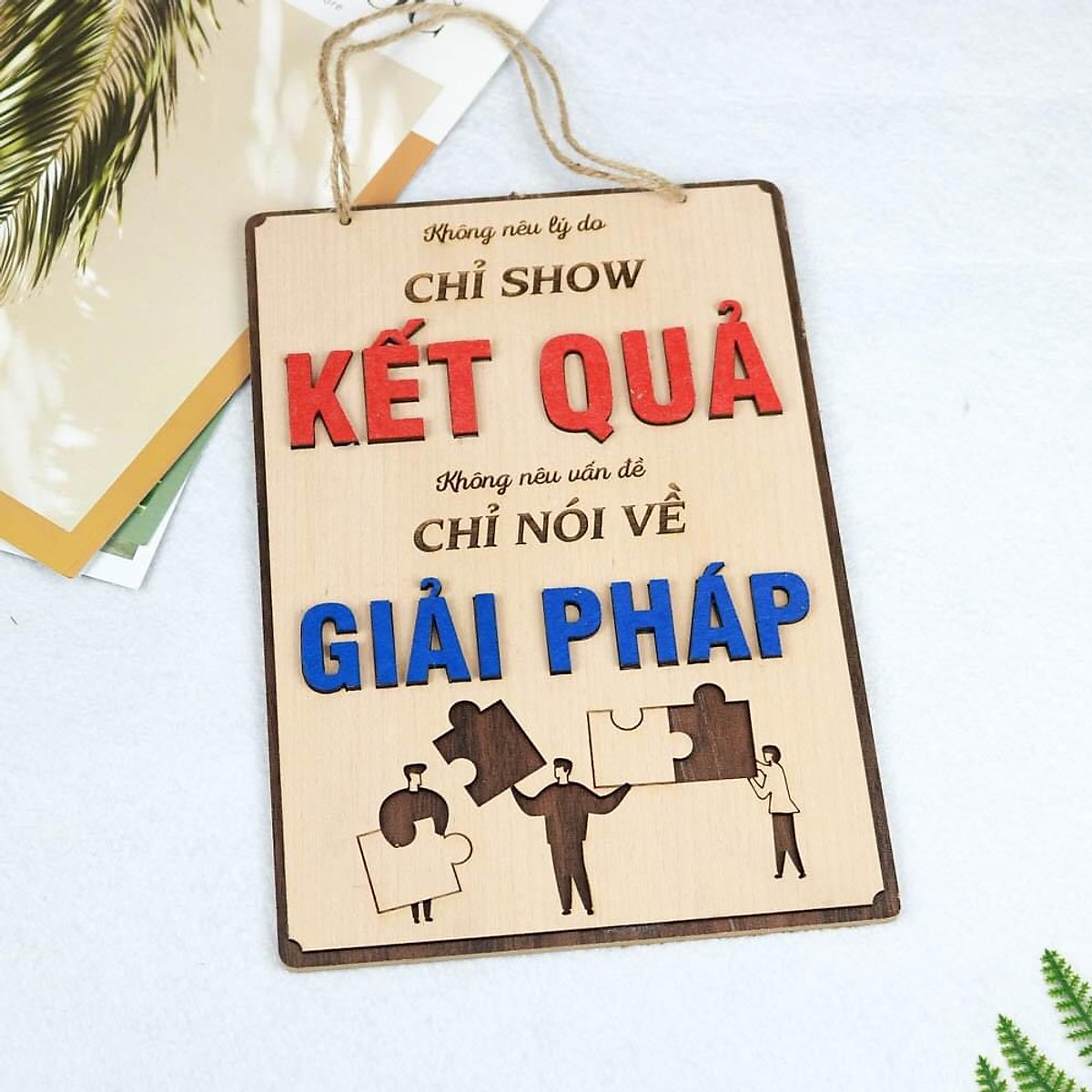 15 MẫuTranh gỗ tạo động lực cao cấp trang trí văn phòng 20x27cm