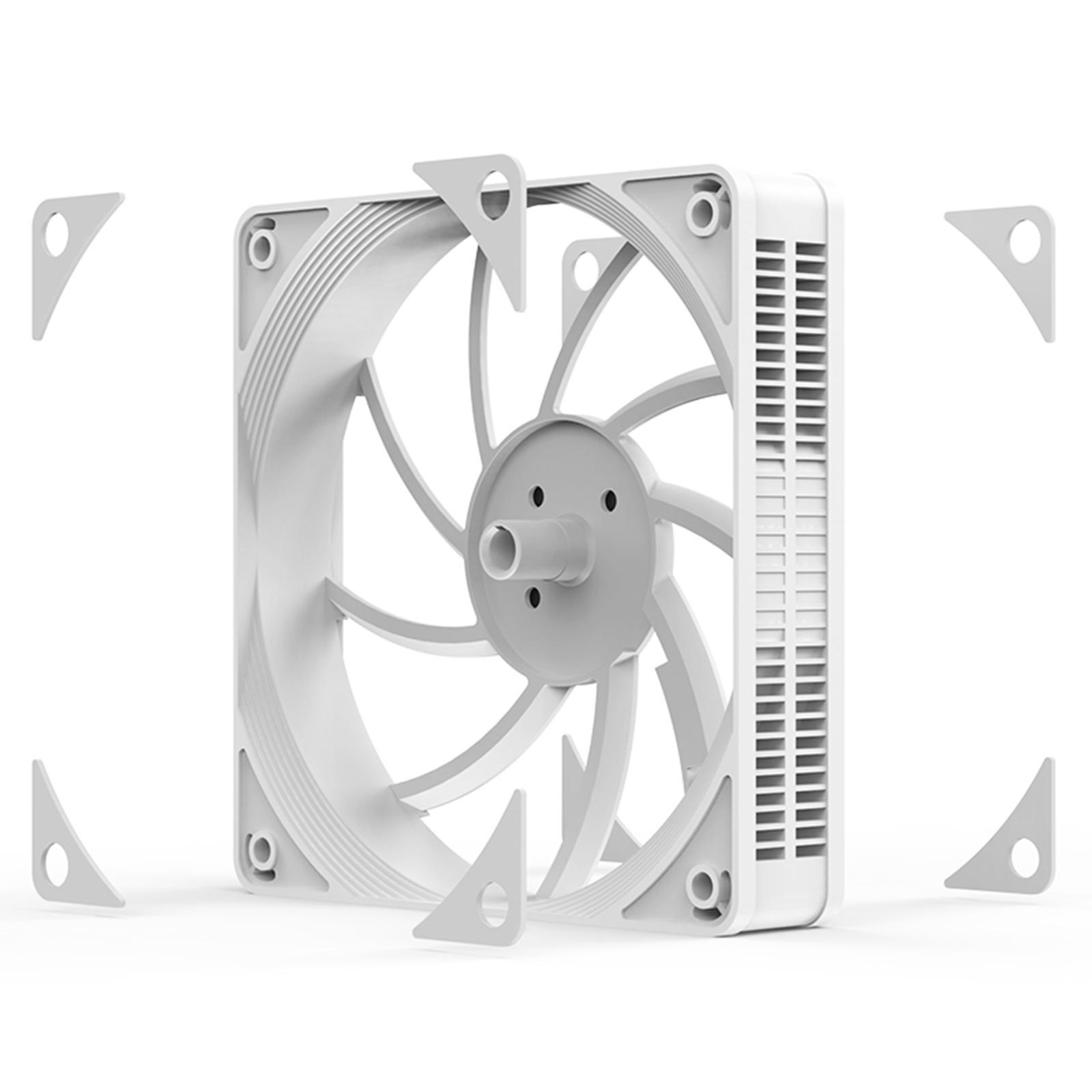 3x 120mm Case Cooling Fan, 1200RPM RGB LED Lighting Computer Case Fans Professional Silent Liquid Radiator Heatsink, 12V DC PC Cooling 3Pin