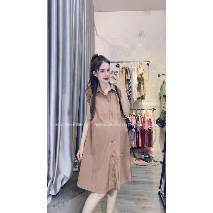 Váy bầu thiết kế thời trang M3 đầm bâu suông mùa hè - bauxinh