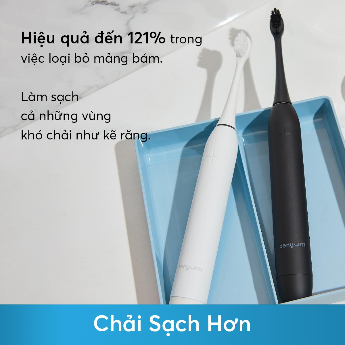 [Chính Hãng] Bộ Bàn Chải Đánh Răng Điện Zenyum Sonic T11 & 3 Đầu Thay Thế TB14A - Công Nghệ Singapore 