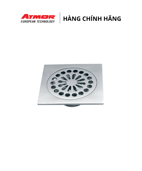 Phễu Thoát Sàn Nhà Tắm Inox Cao Cấp Chống Hôi Và Côn Trùng ATMOR – 8105 (HÀNG CHÍNH HÃNG)