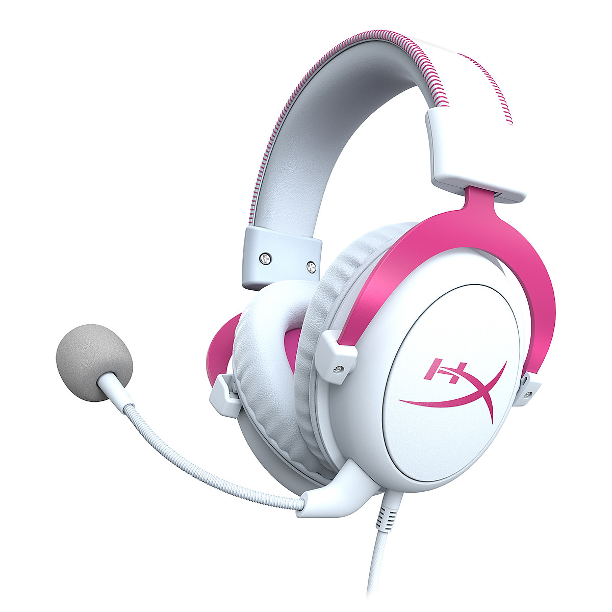 Tai Nghe Gaming HyperX Cloud II Pink Edition Giả lập âm thanh vòm 7.1 - Hàng Chính Hãng