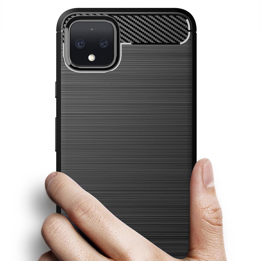 Ốp lưng cho Google Pixel 4 4a 4 XL dẻo Cacbon phay xước chống sốc chống vân tay