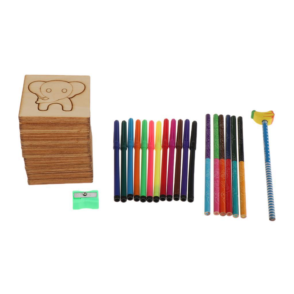 Drawing Coloring Stencils Kit for KidsTemplates Graffiti Board Puzzle Toys