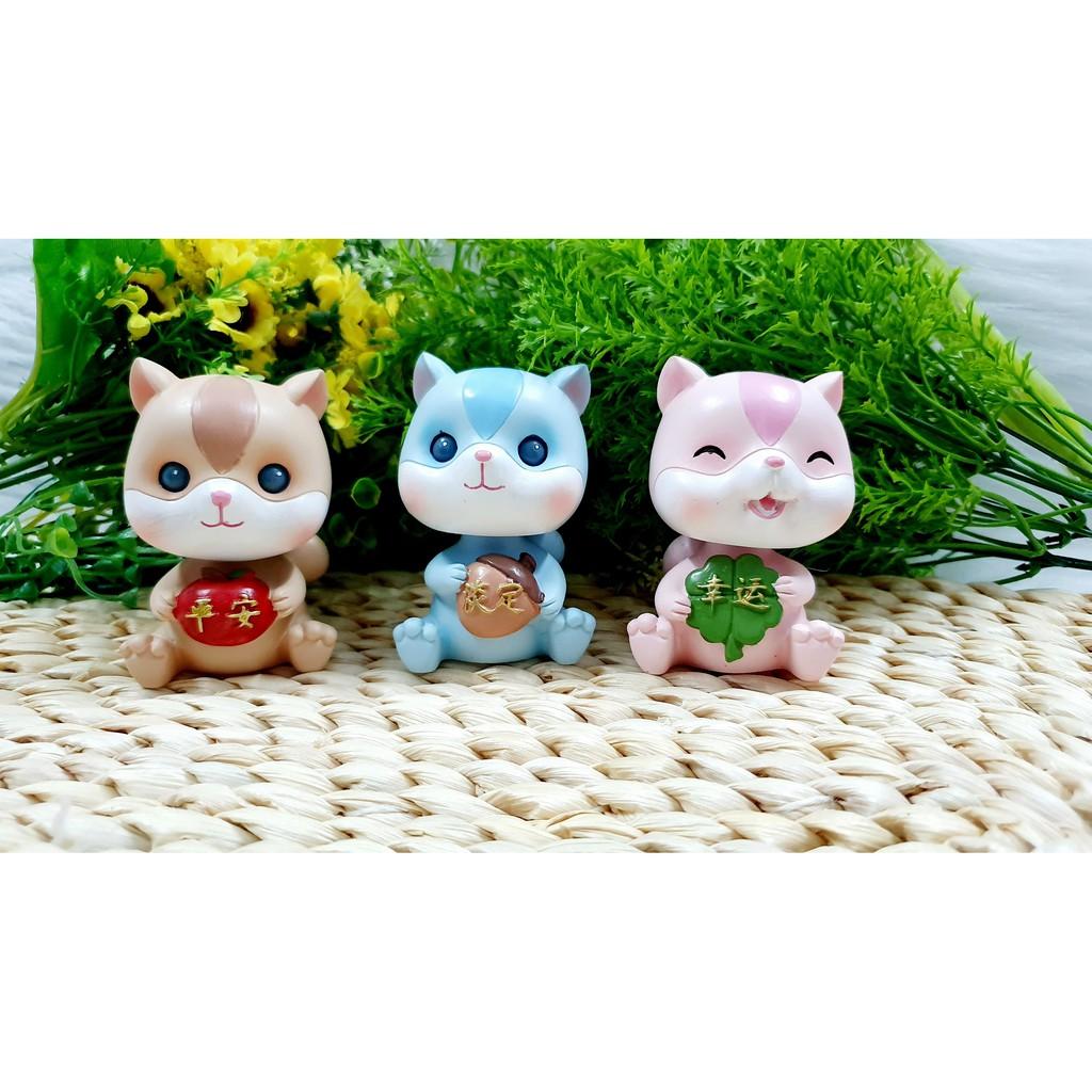 Tượng chú Sóc chuột May Mắn Siêu Dễ Thương