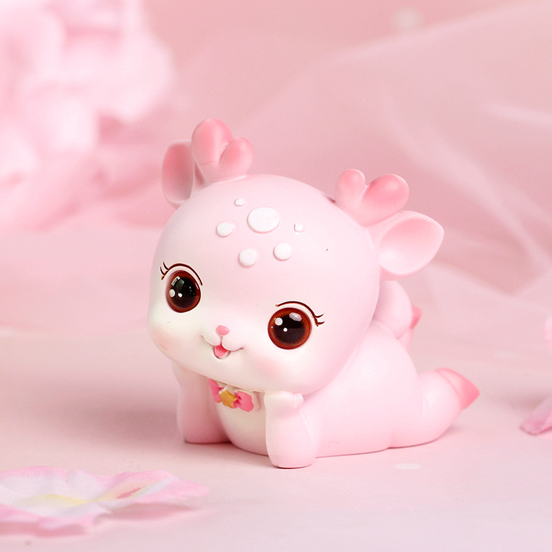 Tượng Trang Trí Decore Tiểu Long Nữ Hưu Con Hồng Dễ Thương Cute Trang Trí Bàn Học