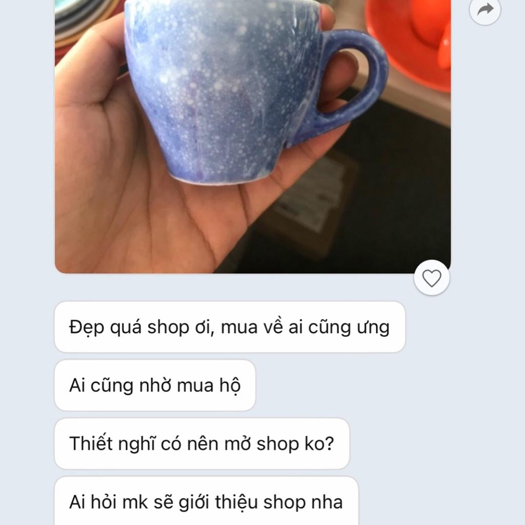 Tách cafe - Tách uống trà - Bộ uống Coffee - Cốc Espresso 70ml - Bát Tràng cao cấp