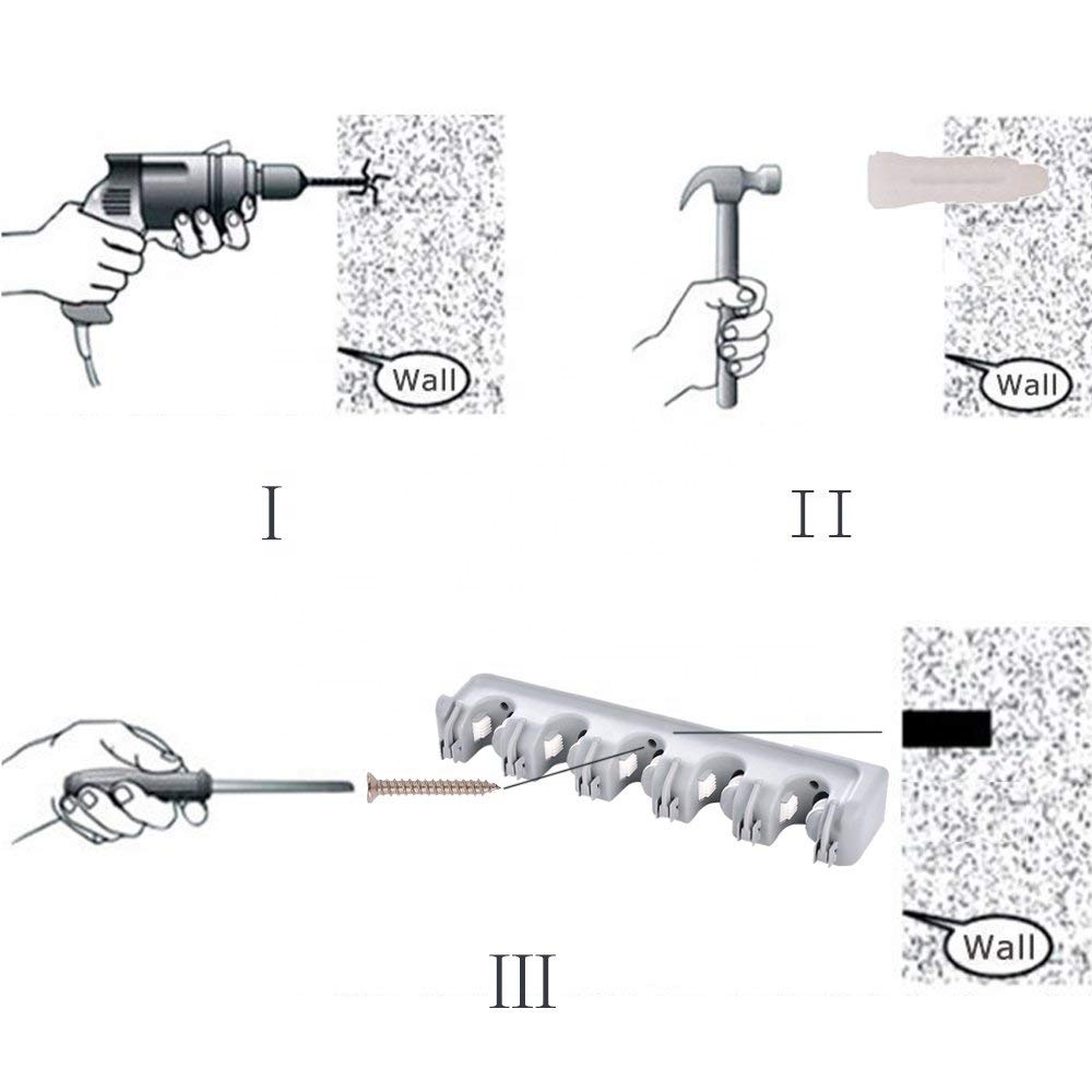 Giá treo cây/chổi lau nhà đa năng BH5