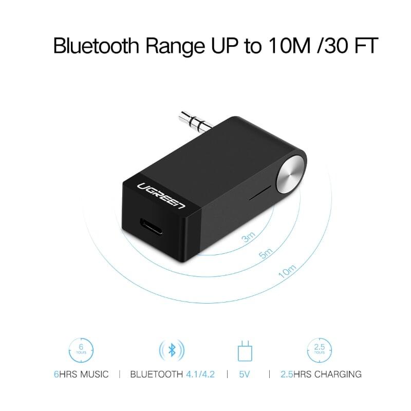 Ugreen UG30347MM114TK BT 4.1 màu Đen Thiết bị nhận âm thanh Bluetooth không Micro - HÀNG CHÍNH HÃNG