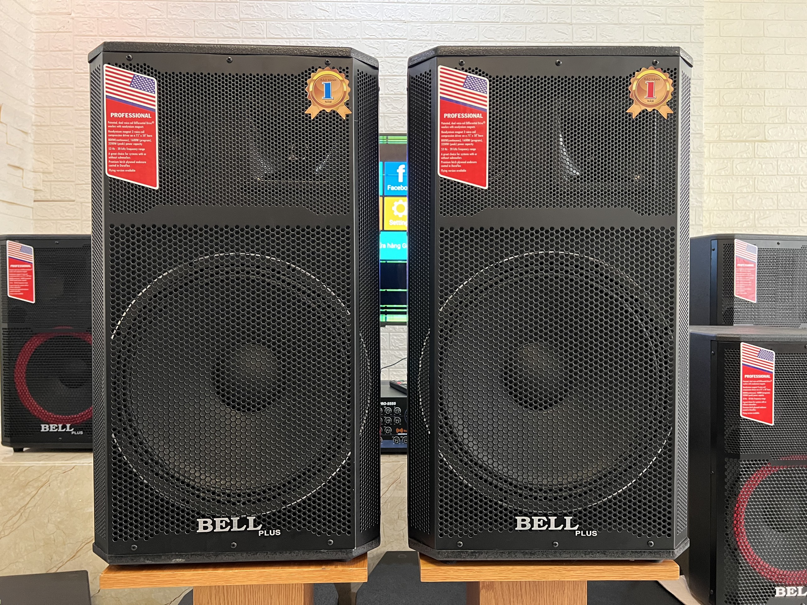 Loa 4 tấc thùng sơn bass 40 từ 156 côn 65 chuyên karaoke và nghe nhạc Vip Bellplus (hàng chính hãng)