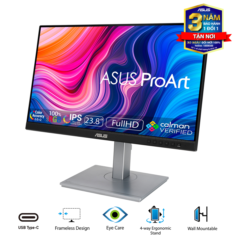 Màn hình Asus ProArt PA247CV (23.8inch/FHD/IPS/75Hz/5ms) - Hàng Chính Hãng