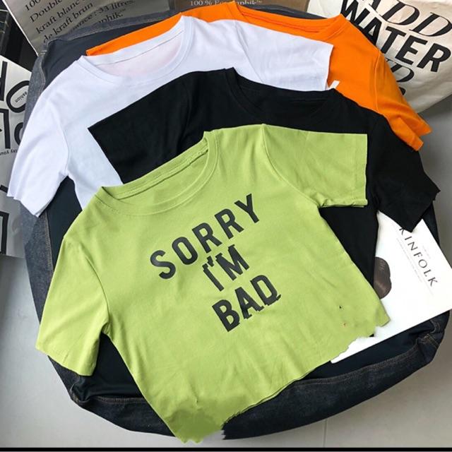 Áo thun tay ngắn croptop