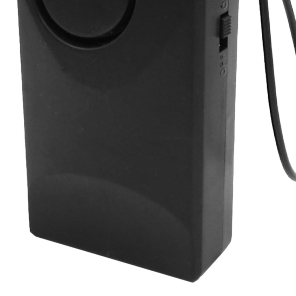 Wireless Door Alarm Door Handle Knob Hanging Alarm Motion Detector Black