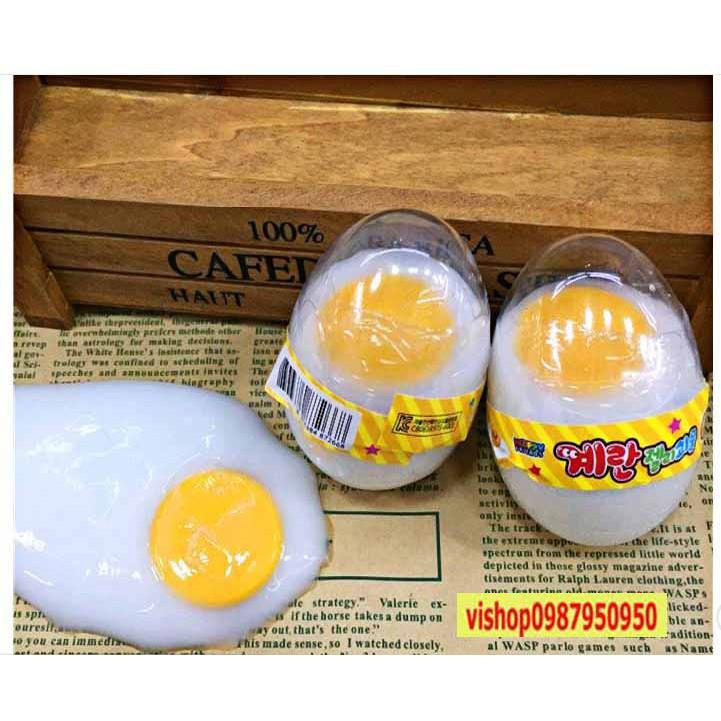 Đồ chơi GUDETAMA SLIME hình quả trứng gà trắng cực ngộ nghĩnh có lòng đỏ mochi