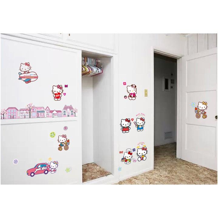 Decal dán tường “Hello Kitty” – WD016