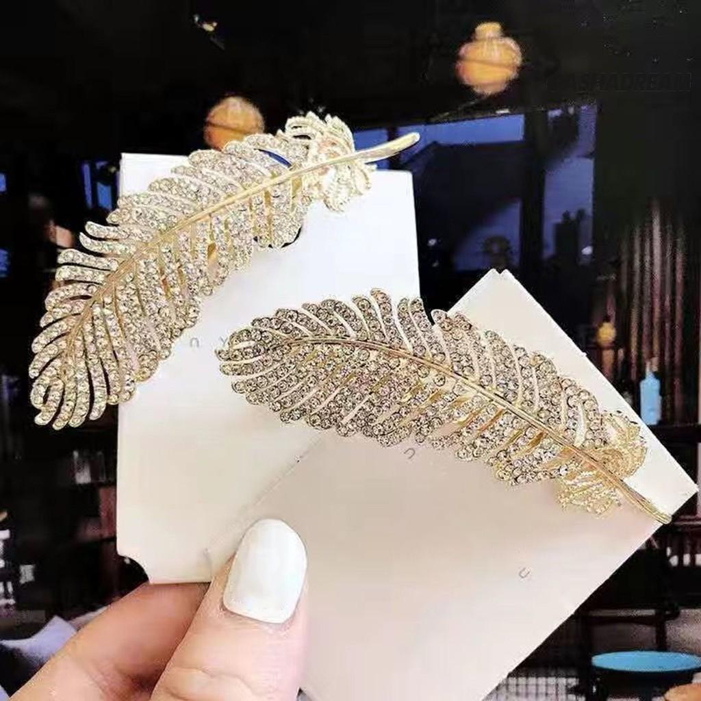 Set 6 Kẹp Tóc Đính Đá Và Ngọc Trai Giả Thời Trang Cho Nữ