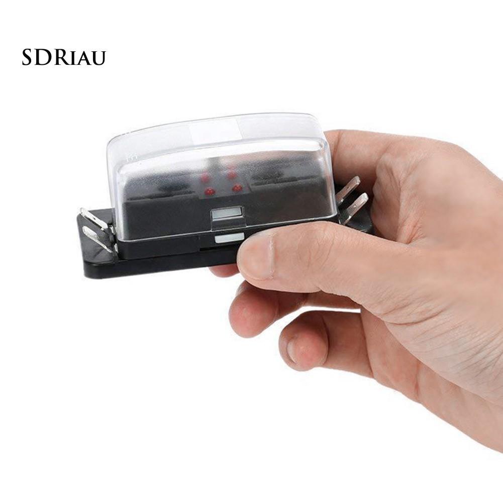 Hộp Cầu Chì 4/6/10 Có Đèn Led Cho Xe Hơi, Tàu Thuyền