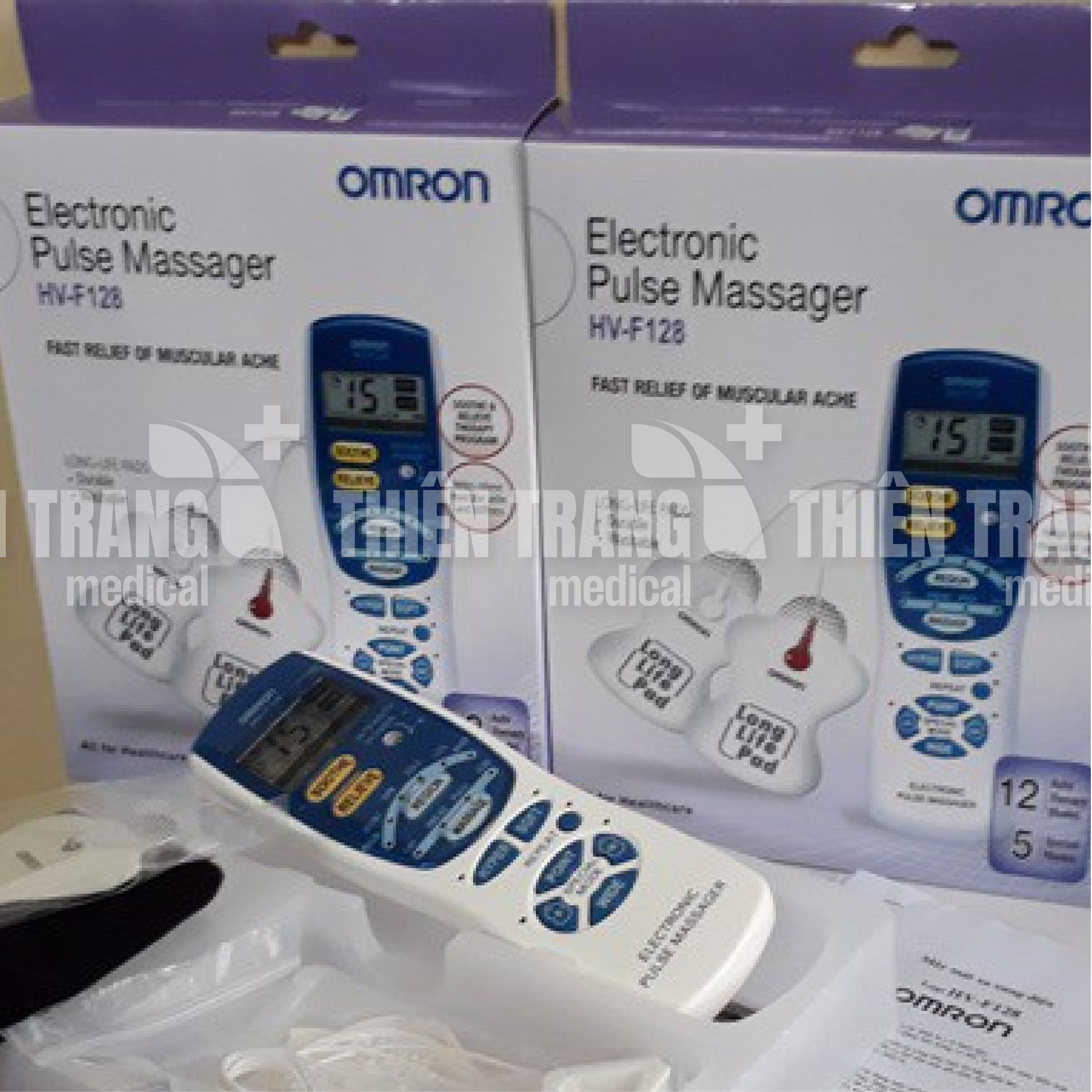 Máy Massage Xung Điện Trị Liệu OMRON HV-F128 Thiên Trang Medical