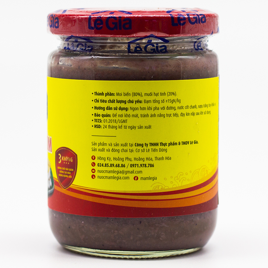 Mắm tôm Lê Gia hũ 280g