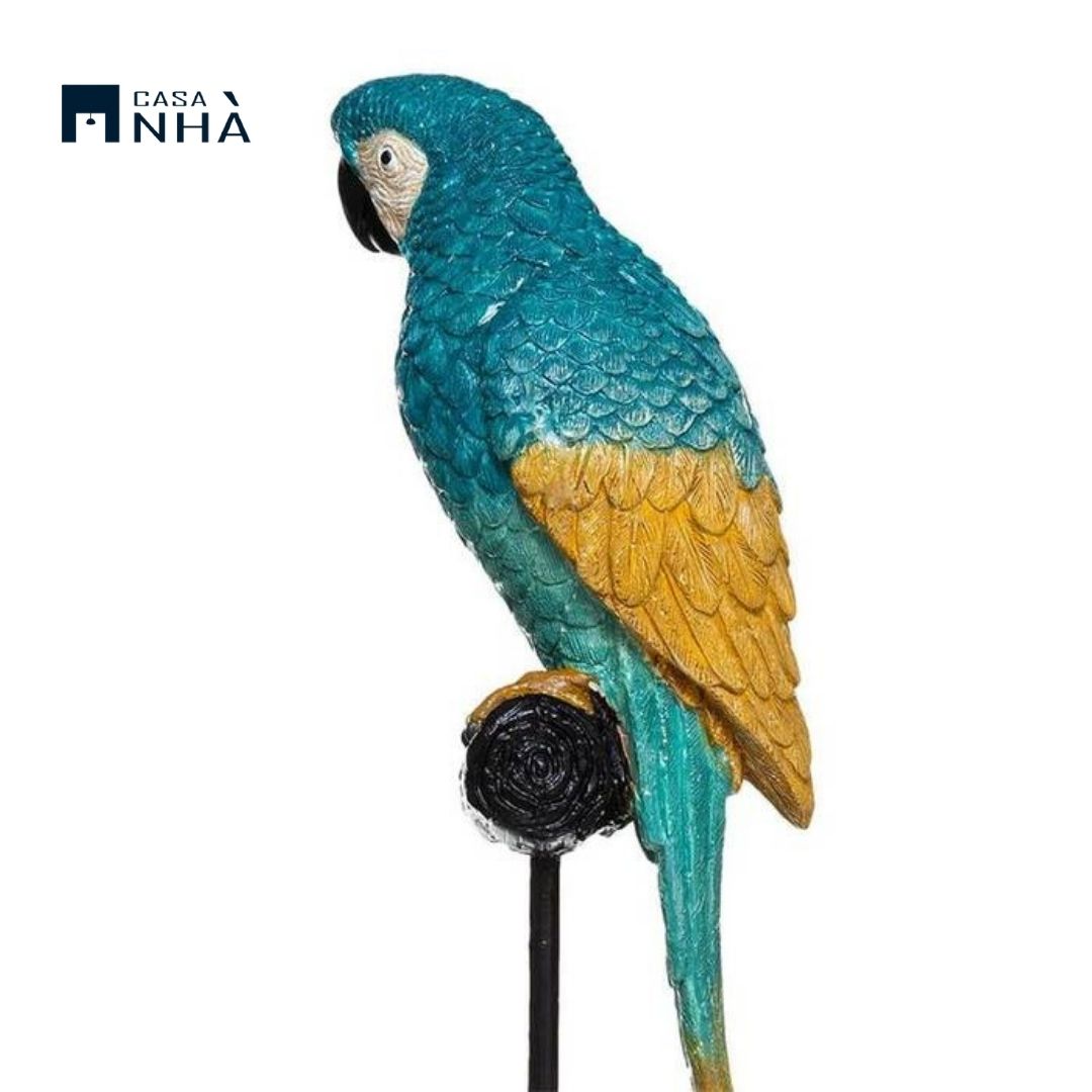 Tượng trang trí vẹt CUBA PARROT STATUE H36cm