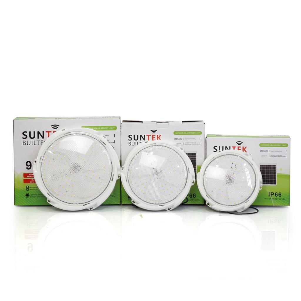 Đèn LED Ốp Trần Mái Hiên Năng Lượng Mặt Trời SUNTEK H01/H02/H05 30W/60W/90W - 3 Chế độ Ánh sáng Trắng/Trắng Vàng/Vàng | Chiếu sáng 20 giờ | Tự động Bật/Tắt | Điều khiển Từ xa - Hàng Chính Hãng