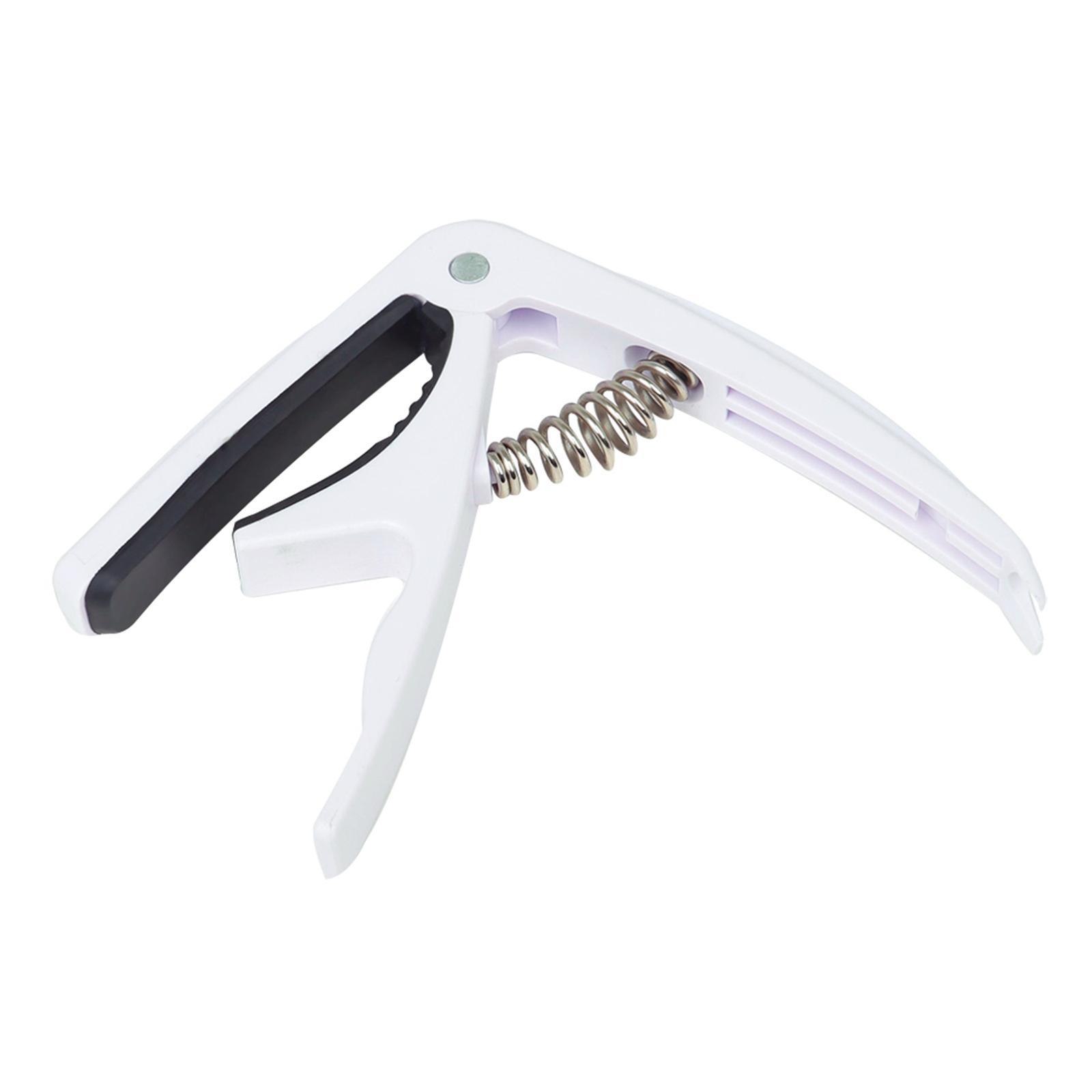 Quick Change Capo for Acoustic / Electric Guitar Ukulele Universal White