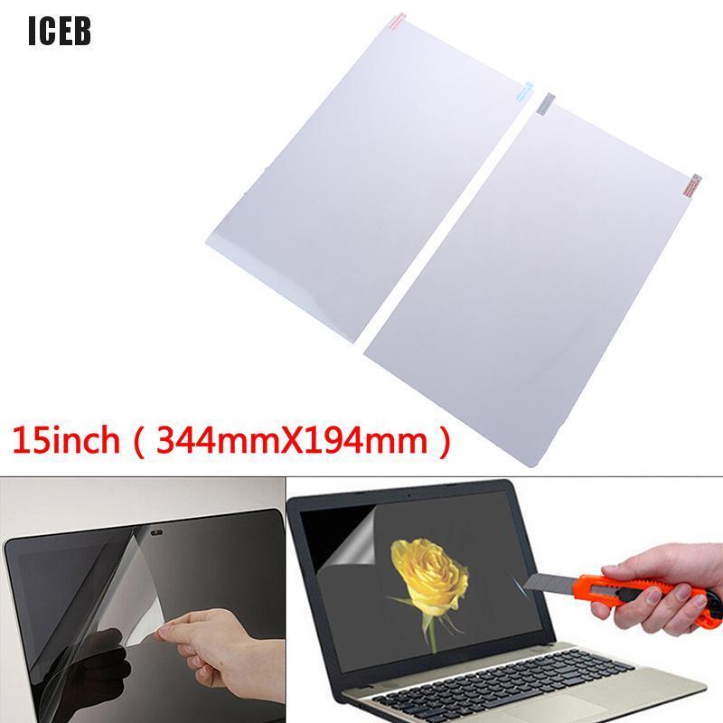 ICEB 1Pc 15 inch Monitor Laptop LCD Clear Screen Guard LED Protector Film Cover