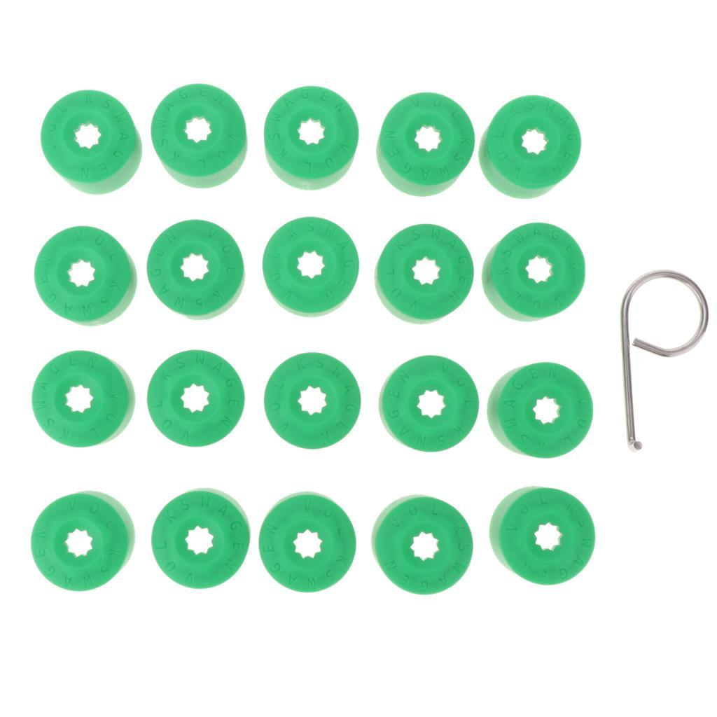 20 New Green  Wheel Lug Nut Caps - Replaces for  Golf