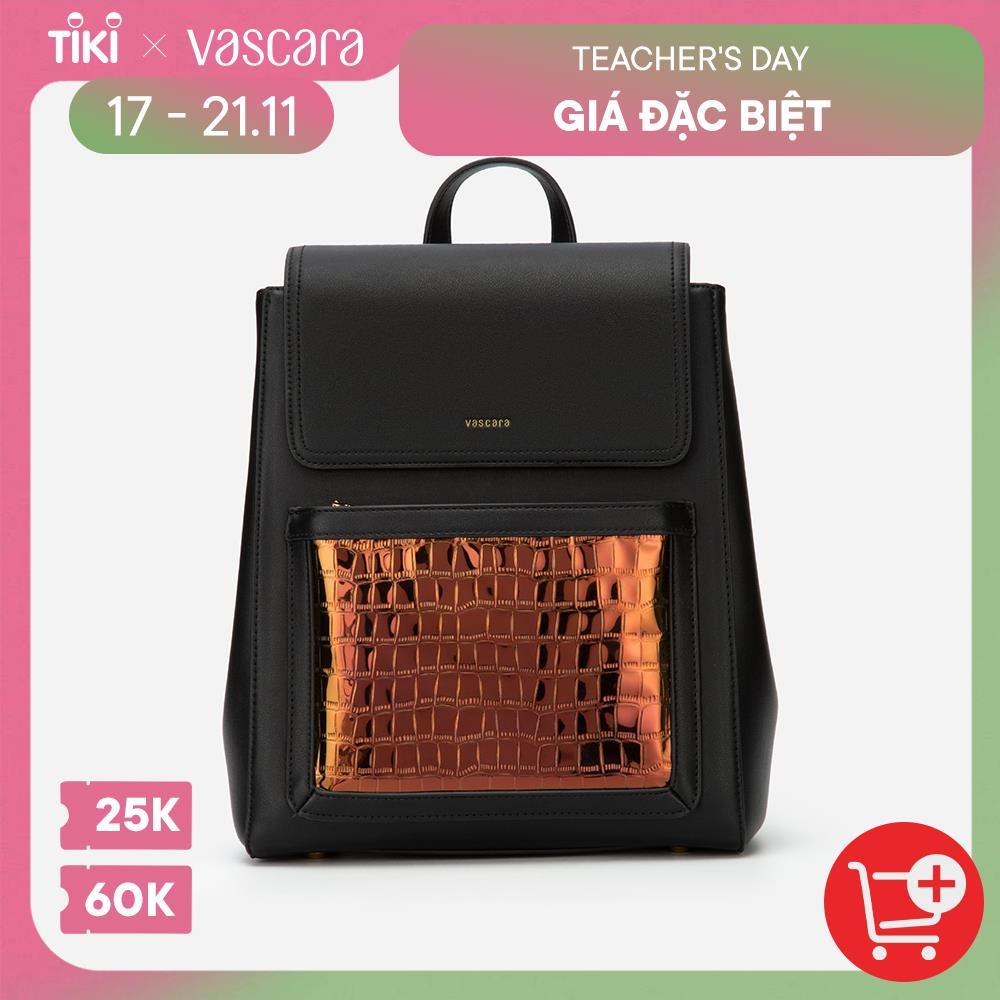 Vascara Balo Phối Hologram Vân Da Cá Sấu - BAC 0159