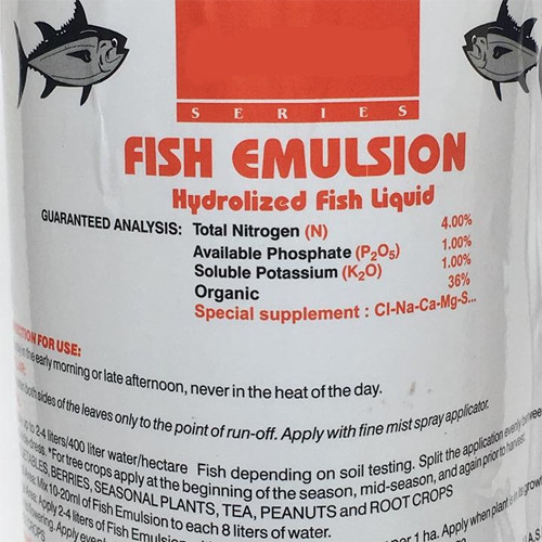 ĐẠM CÁ (PHÂN CÁ) CÔ ĐẶC FISH EMULSION - 250 ml / 1 lít - CHIẾT XUẤT TỪ NGUỒN ĐẠM CÁ TINH KHIẾT 