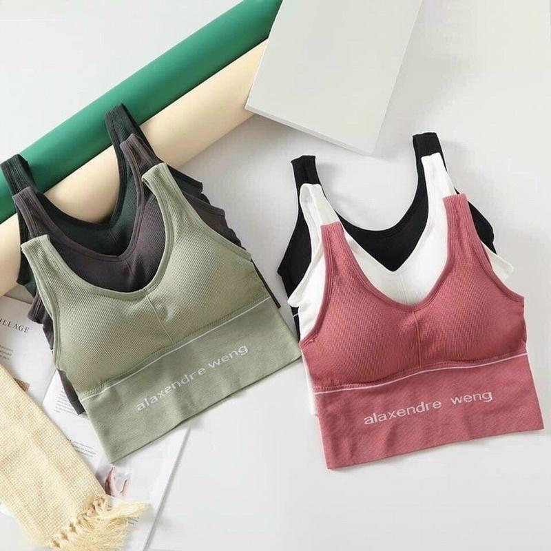 Bra sát nách có mút đệm tập gym yoga ,tập thể thao co giãn 4 chiều
