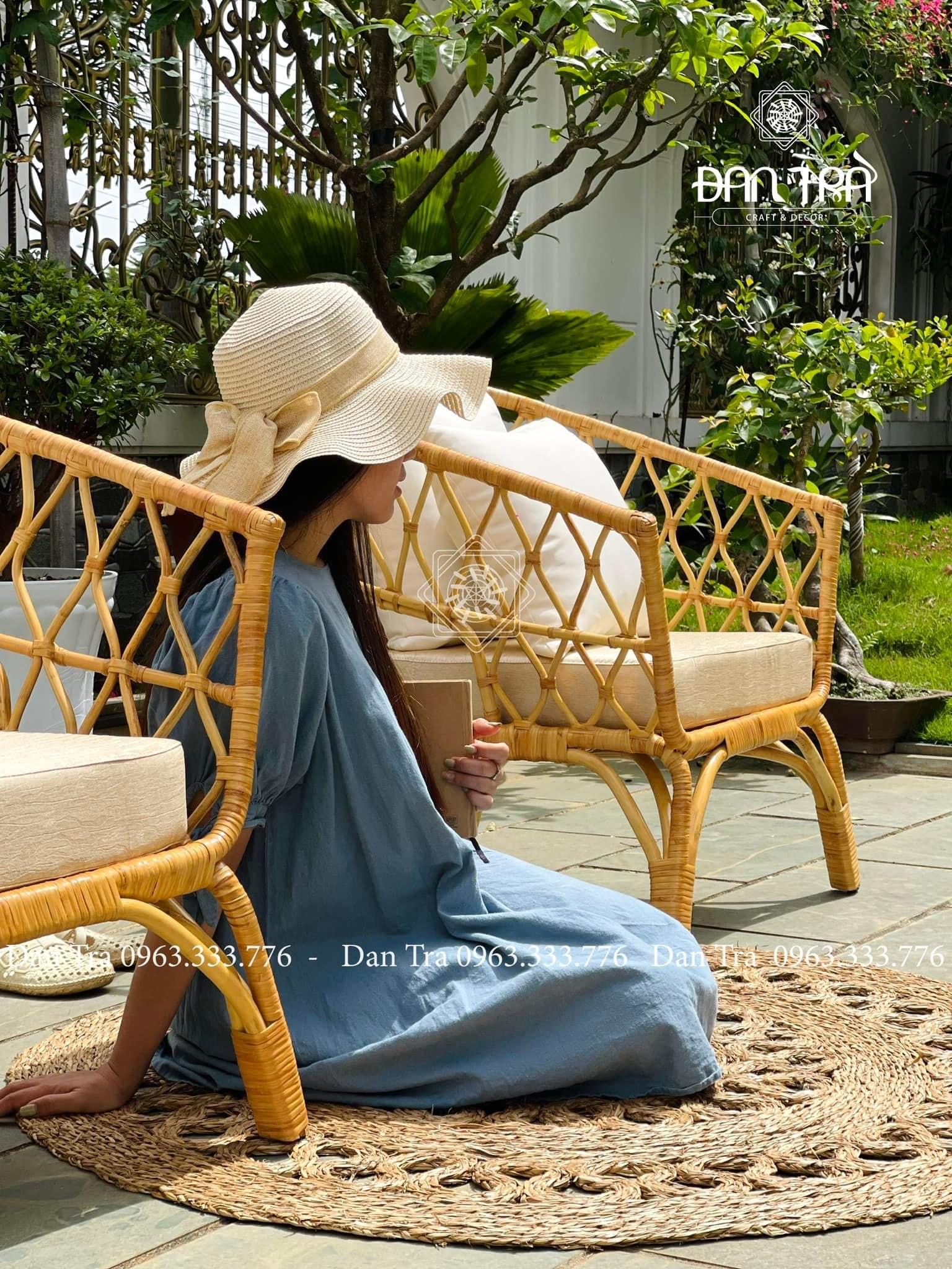 [GIÁ TẠI XƯỞNG] Ghế Đơn Tay Bè Cổ Điển - Ghế Mây Classic ĐAN TRÀ - Bàn Ghế Mây Tre Coffee