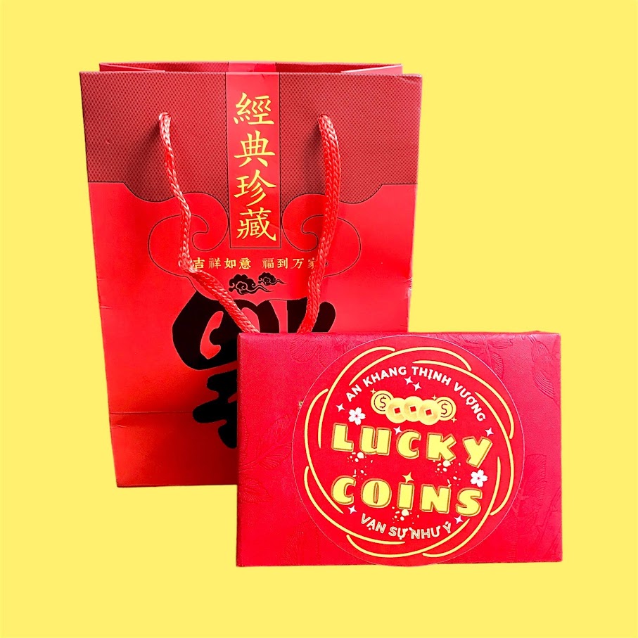 Hộp Đồng Xu Hình Con Rồng Màu Vàng Túi Phúc - SP007097