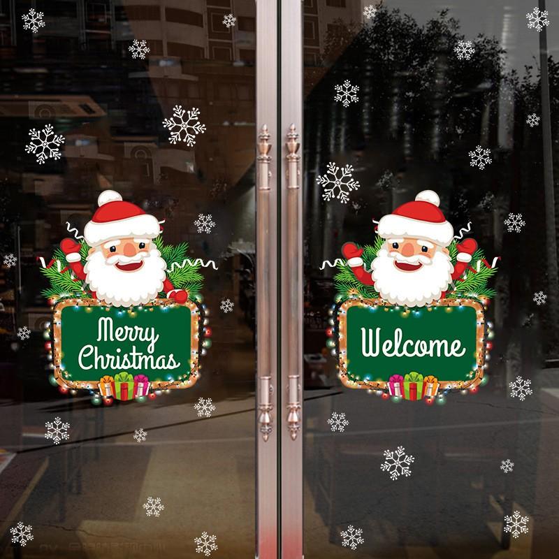 Decal dán tường hoặc kính GIÁNG SINH - NOEL - MERRY CHRISTMAS 01