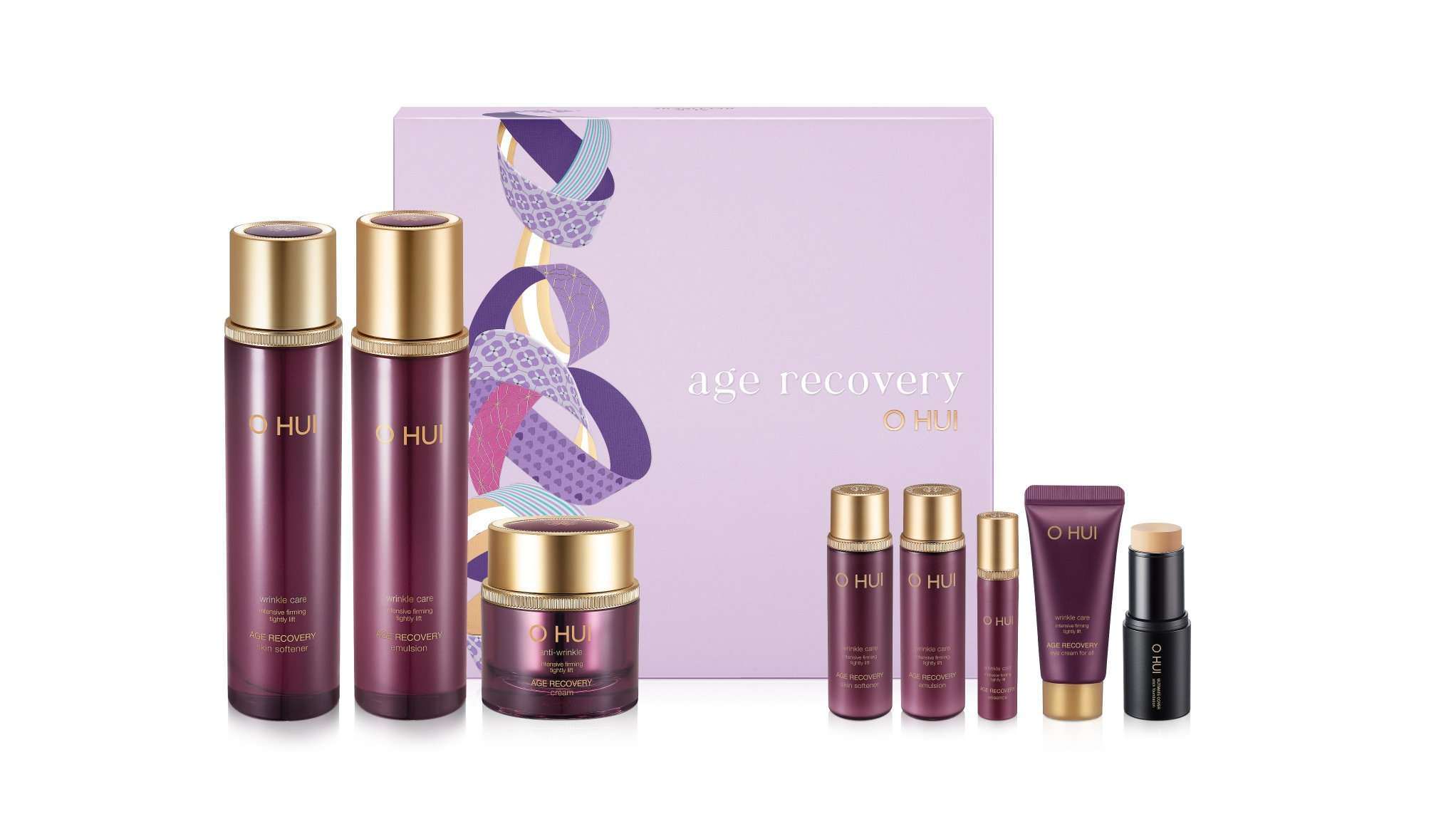 Bộ dưỡng cải thiện nếp nhăn ngăn ngừa lão hóa OHUI Age Recovery 3pcs set