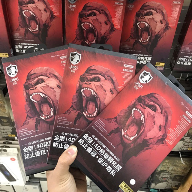 Kính Cường Lực Chống Nhìn Trộm KingKong Dành Cho iPhone 13 Promax, 12 Promax, 11 Promax, Xsmax - Dán Full Màn - Hàng chính hãng_B121