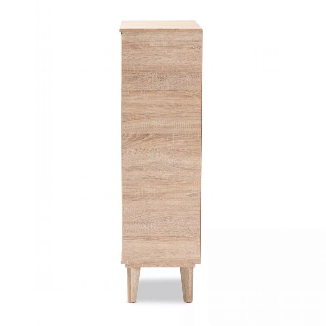 Kệ để giầy gỗ hiện đại SMLIFE Ronde | Gỗ MDF dày 17mm chống ẩm | D70xR35xC120cm