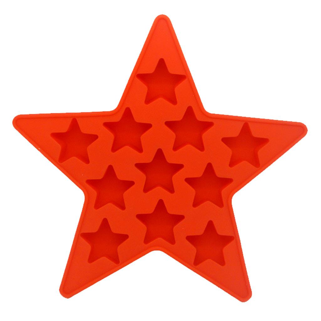 Star Heart Silicone Mould Mold Chocolate Candy Gummy Maker Ice Jelly Tray