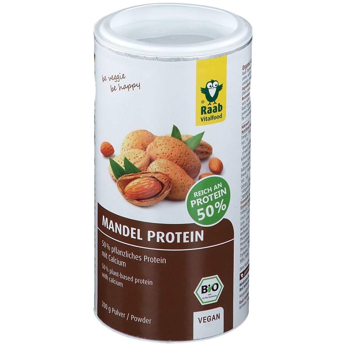 Bột đạm (protein) hạt hạnh nhân hữu cơ 200g Raab