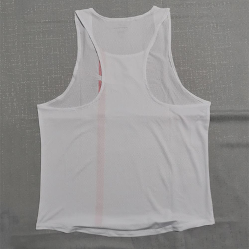 Athletics tank top chạy tốc độ chạy bộ đồ tập thể dục nam giới quần áo chạy áo không tay vest vận động viên singlet singlet Color: Blue-With LOGO Size: 3XL