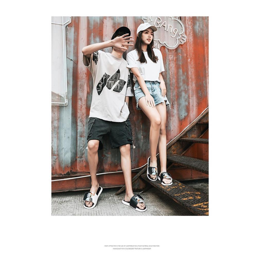 Dép lê quai ngang dán nam nữ unisex Kaws x Susame street Cao cấp - Dép đôi thời trang ulzzang hàn quốc đi cực êm chân 55