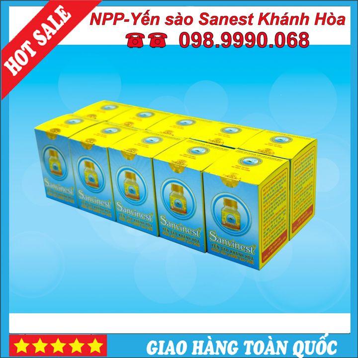 [Combo 10 lọ] Nước yến sào Sanvinest Khánh Hòa dành cho người cao tuổi đóng lọ 70ml