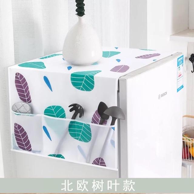 Miếng che tủ lạnh, máy giặt TRONG SUỐT CÓ HỌA TIẾT
