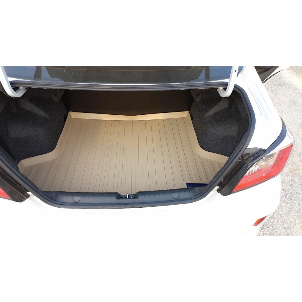 Thảm lót cốp xe ô tô Mitsubishi Attrage 2016 - nay nhãn hiệu Macsim chất liệu TPV cao cấp màu be