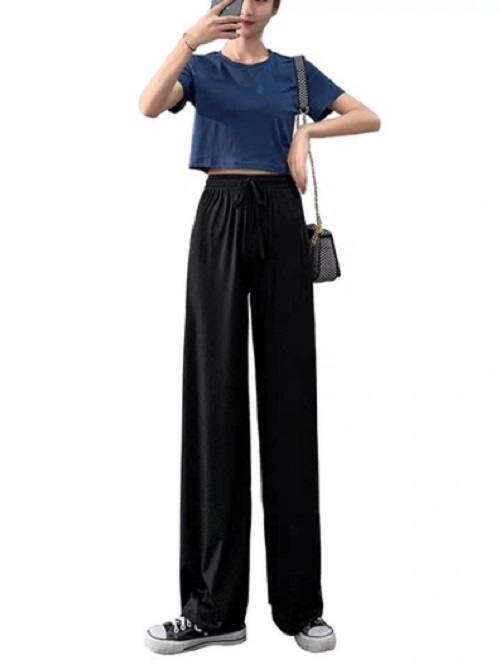 Quần culottes GÂN TĂM - quần suông gân tăm cho nữ